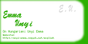 emma unyi business card